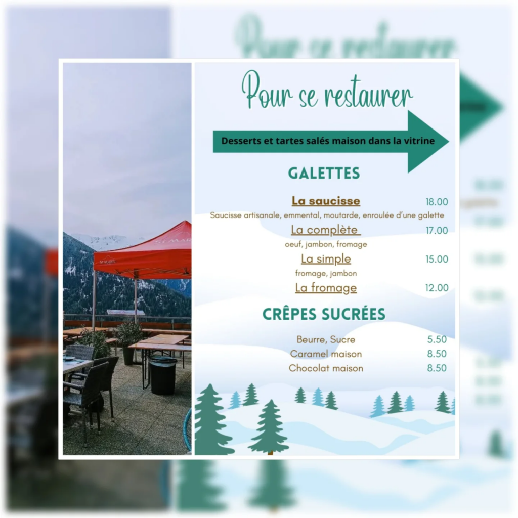 🥳🎿 Patrouille de la Maya – Dimanche 1er mars 🌭 Galette-saucisse au barbecue ! 📍 Crêperie La Promenade de Saint-Martin ⚠️ Réservation conseillée 😁